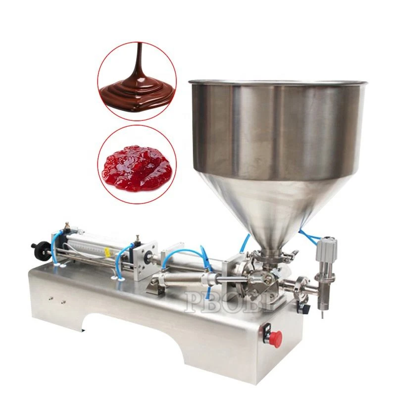 Semi Automatic Single Head Paste Filling Machine Pneumatic 100-5000ml Cream Sauce Honey Cosmetic Filling Equipment G1WGD