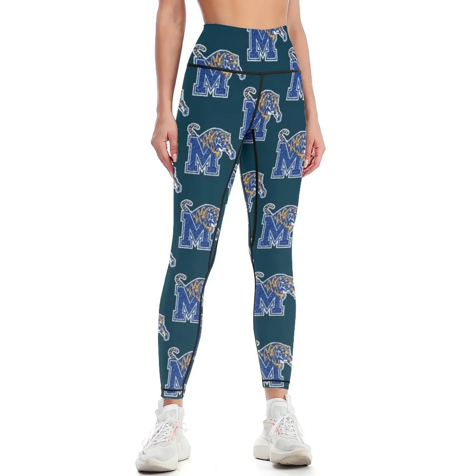 

memphis logo Leggings legings for fitness Women's high waist sports tennis for Sportswear woman gym Womens Leggings