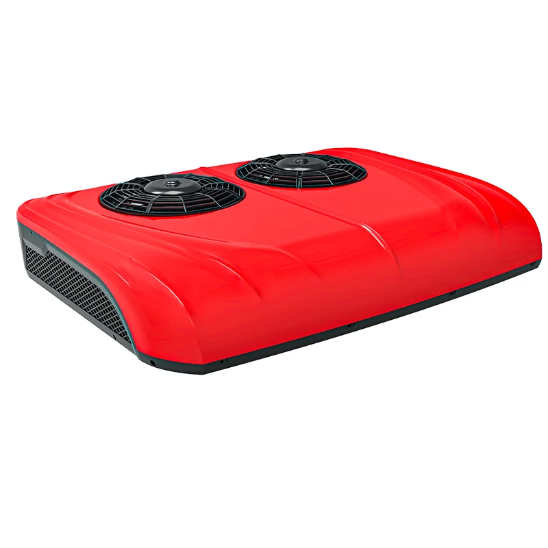 Dual Fan Rooftop Cooling System Air Conditioner for Truck Motorhome RV Camper DC 12V 24V Parking Mode Efficient Heat Exchanger
