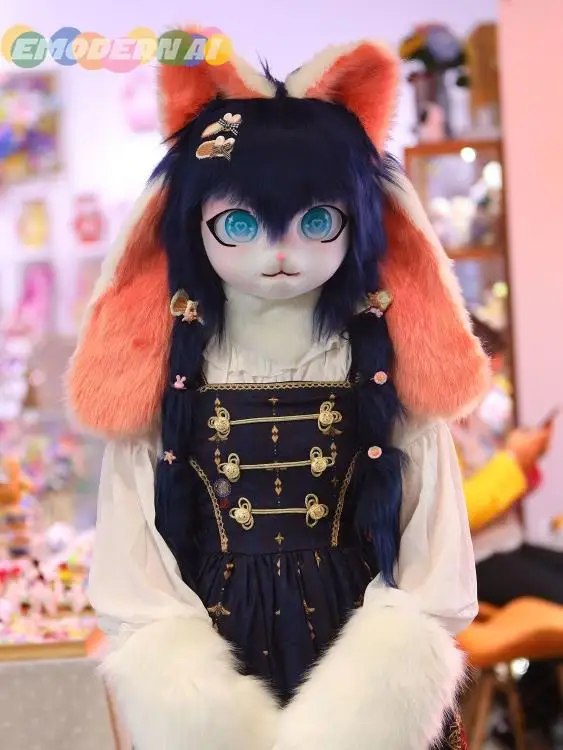 Fursuit Kigurumi Furry Headsets Cosplay Costumes Comiket Furries Rubbit Doll Cat Comiket Furries Doll costumes Animal