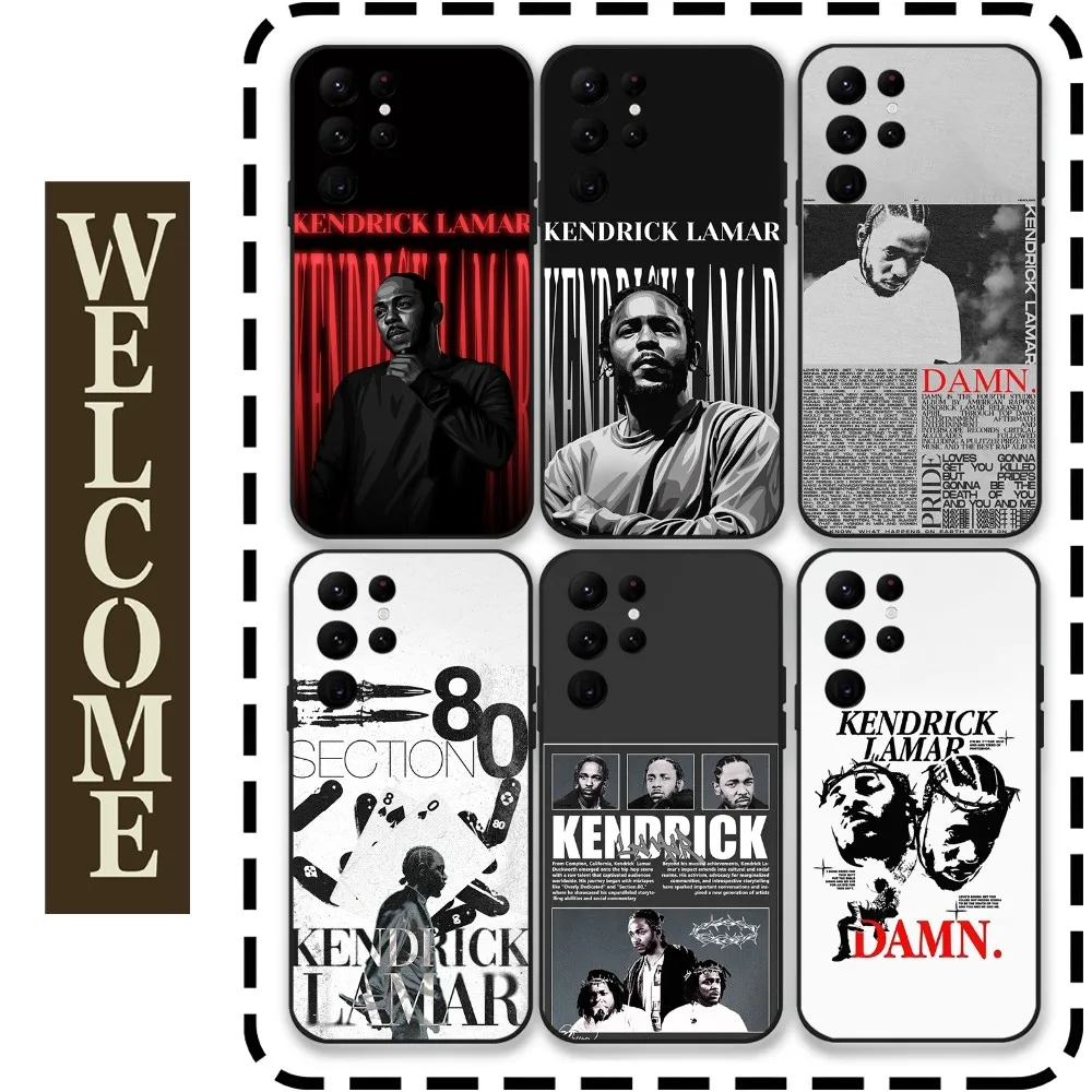 K-Kendrick L-Lamar Phone Case for Samsung Galaxy S24 Ultra S22 S23 Ultra S21 S20 5G Protective Silicone TPU Funda