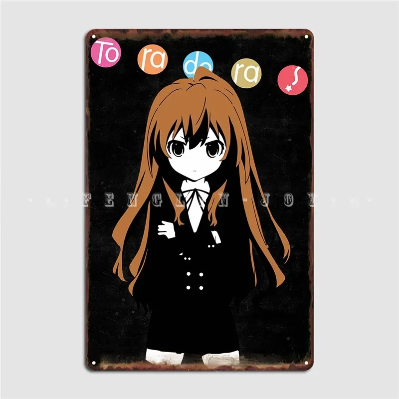 Toradora Taiga Metal Plaque Poster Wall Mural Cave Pub Designing Wall Decor Tin Sign Poster