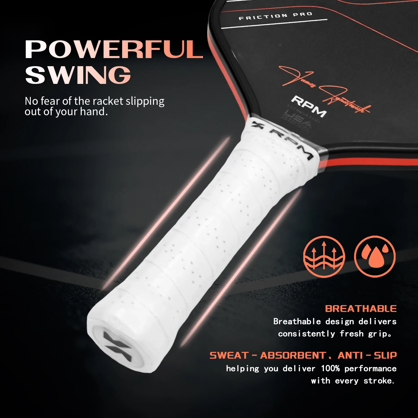 Monvik Manufacturer RPM V2 Pickleball Paddle Toray T700 Carbon Fiber 16mm/14mm Hot‑Press Molding Integrated