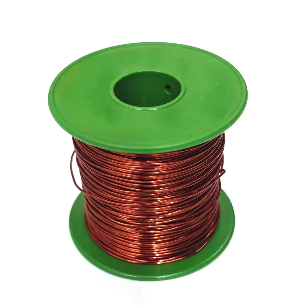 QZY-2/180 Enamelled Wire 500g Roll High-Temperature Resistant Enameled Copper Wire Multiple Sizes 0.47mm to 2.5mm QZY180