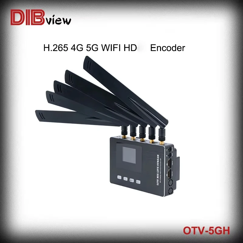 OTV-5GH HD 4G LTE 5G Wifi H.265 H264 Live Streaming IPTV Broadcast Encoder With SRT RTMPS RTSP RTMP HTTP HLS UDP