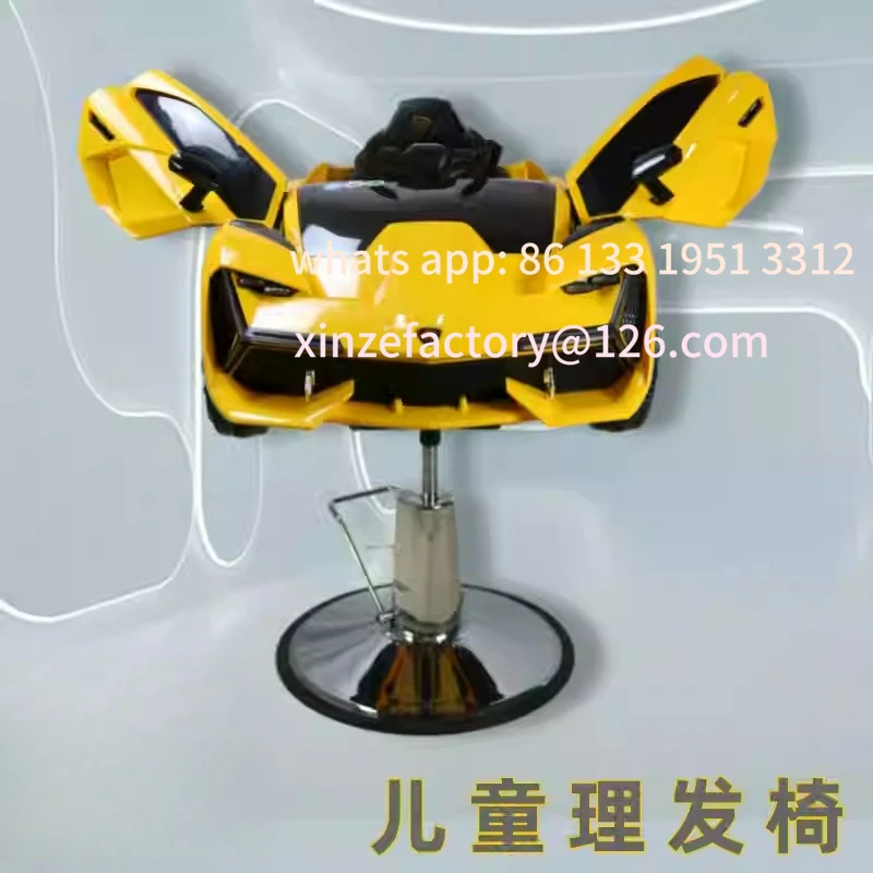 

New haircut car hairdressing seat barber shop dedicated innovation modern car rotatable liftable chair