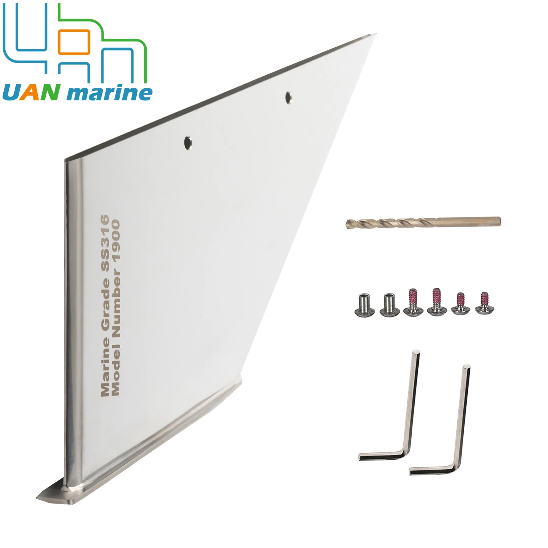 

27051 New Skeg Protector Guard for Mercury Mariner Mercruiser Marine Bravo 1 3 Stainless Steel Wear Tab 1990-2023