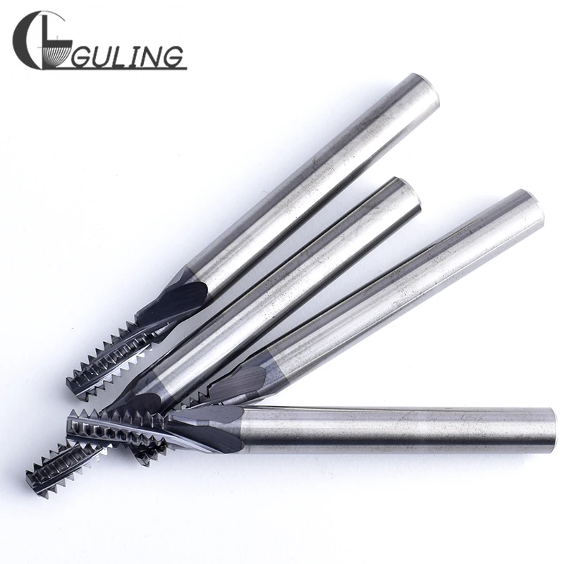 GULING CNC 60 Degree Tungsten Steel Full Fine Thread Milling Cutter UNF 1/4-28 5/16-24 7/16-20 9/16 3/4 13/16 Mill Mills Cutters