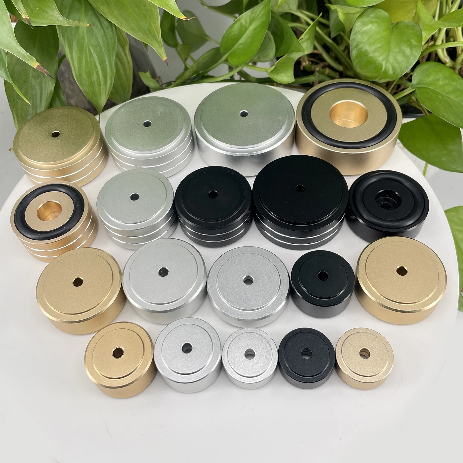 4PCS Audio Speaker Isolation Feet Pad 30*10mm 40*10mm 49*15mm Aluminum Amplifier Feet CD DAC Speakers Shock Absorption Feet Pad