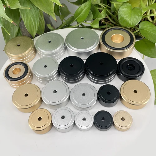 Almohadilla de aislamiento para altavoz de Audio, 4 Uds., 30x10mm, 40x10mm, 49x15mm, pies amplificadores de aluminio, altavoces CD DAC, almohadilla para pies con absorción de impacto
