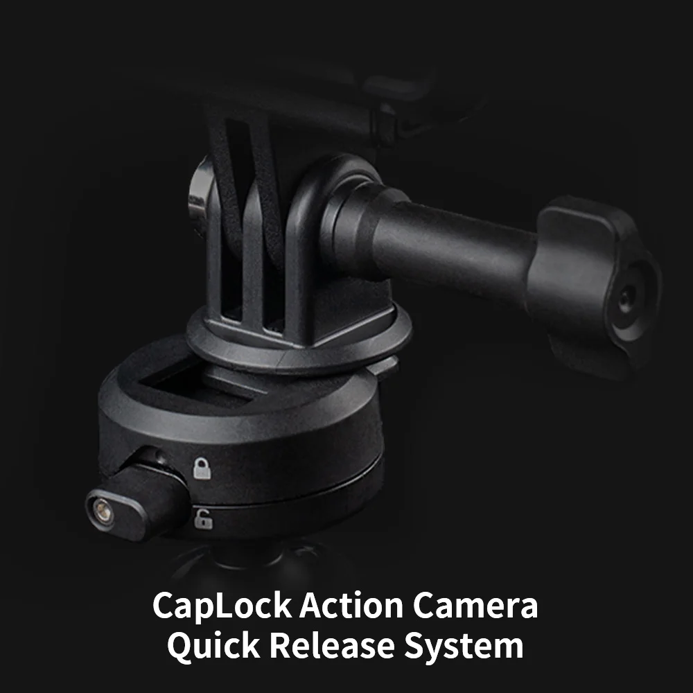 PGYTECH CapLock Bike Motorcycle Handlebar Mount Riding Bracket For DJI OSMO Action 4/3/2, POCKET 3 ,Gopro Hero 12/11/10/9