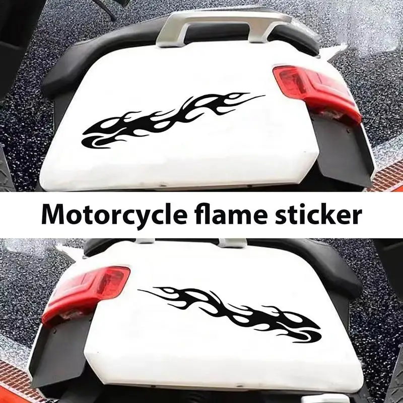 Motorcycle Flame Stickers Reflective Flame Car Sticker Decals Self-Adhesive Outdoor Flame Decals Accessories for motorcycles