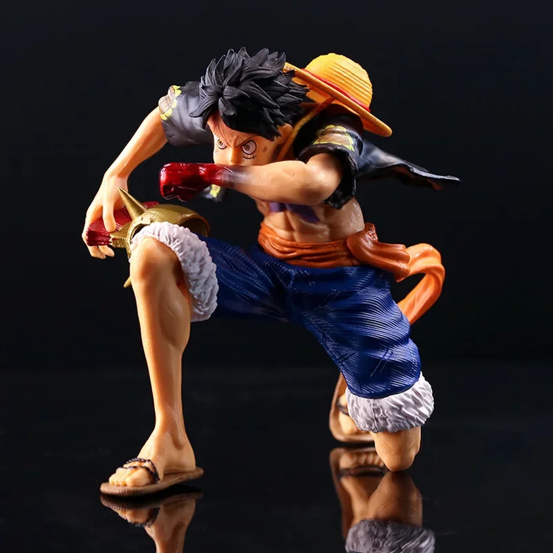 Anime One Piece Ruffy Action Figure Blow Kniend Zwei Stile Sammeln Puppe Dekoration Modell Spielzeug Geburtstag Geschenke Anime Figur