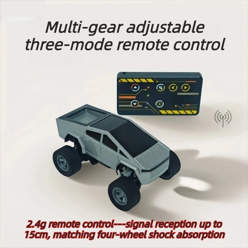 

Масштаб 1/64 Мини RC Внедорожник Киберпанк Стиль Пикап Сплав Литая модель 2,4G Игрушечный автомобиль с дистанционным управлением Идеальный подарок