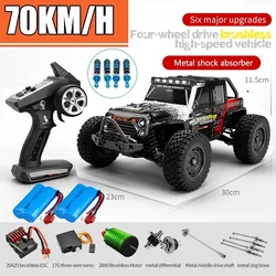 16103PRO 1:16 4WD RC Car with LED 2.4G Remote Control Cars 70KM/H High Speed Drift Monster Truck for Kids VS WLtoys 144001 Toys