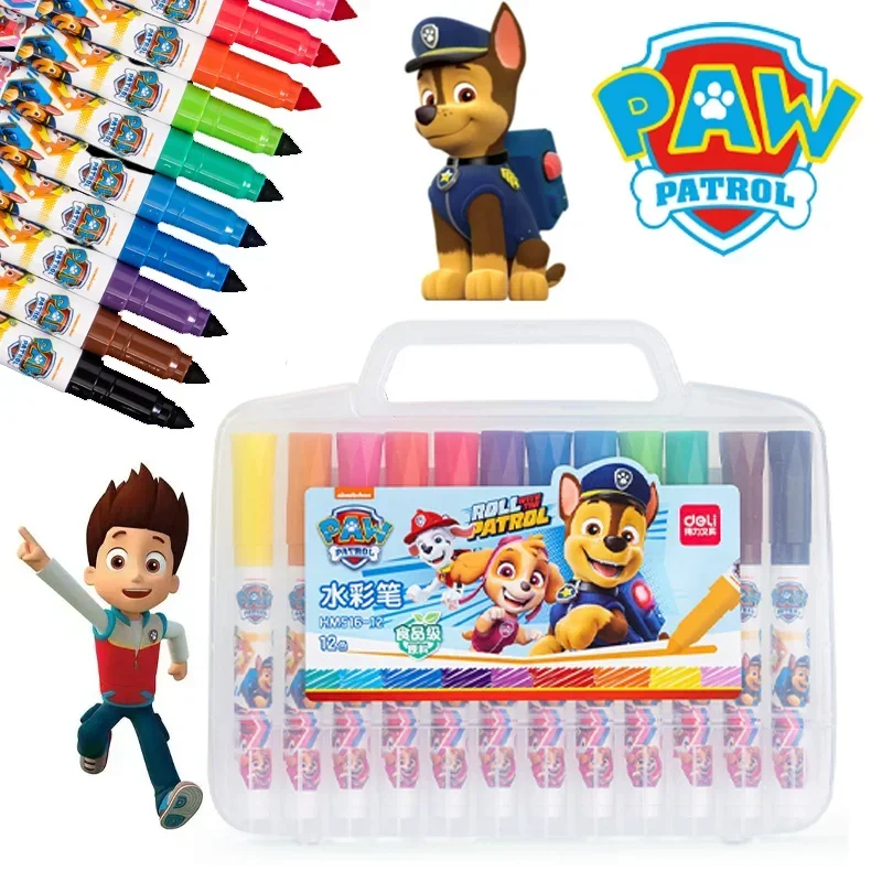 

PAW Patrol 12 24 Color Watercolor Pen Markers Pens Felt Pen Coloring Drawing Books Manga Calligraphy School Supplies Stationery