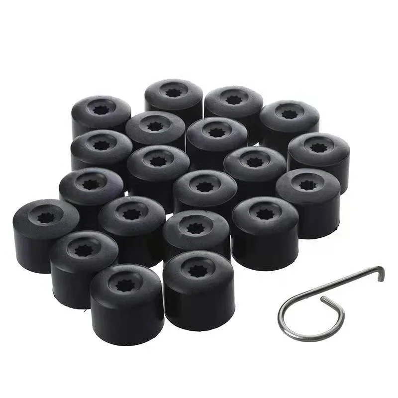 20/25pcs 21/18mm Decorative Tyre Wheel Nut Bolt Head Cover Cap Wheel Nut Auto Hub Screw Cover Protection Dust Proof Protector