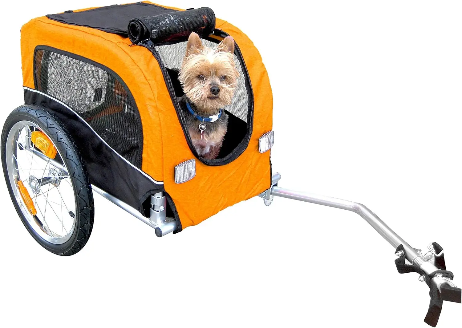 Booyah Small Dog Pet Bike Bicycle Trailer Pet Trailer Orange