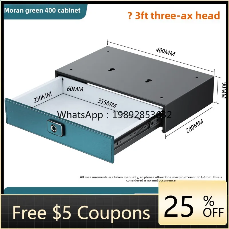 YFY Ceiling-Mounted Safe Small Household Jewelry Storage Box Hanging Hidden Fingerprint Password Wardrobe Embedded