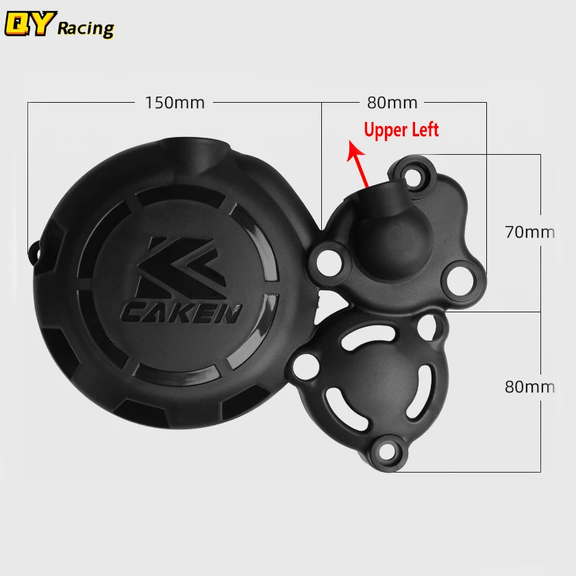 Motorcycle Engine Cover Clutch Cap Magneto Water Pump Guard For Bosuer BSE M6 J1 X6 ZongShen 300cc CBS300 CBS 300