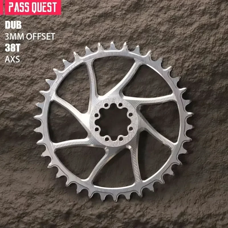 PASS QUEST 3mm Offest 8 bolt Direct Mount chainring For sram X0 XX SL Eagle AXS 12 speed Mtb mountain bike Narrow Wide chainring