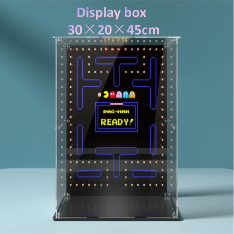 2026 New Suitable For Lego 10323 Game Console Building Dust Cover - Acrylic Transparent Building Storage Box 30×20×45cm