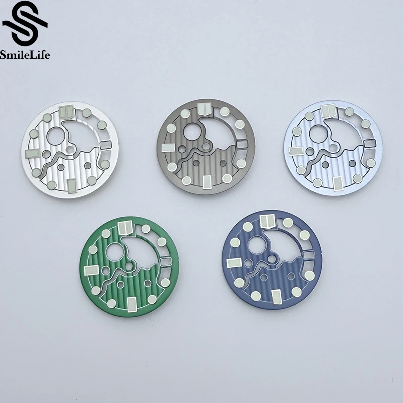 

SmileLife 28.5mm Hollow Watch Dial Green Luminous Watch Accessories Watch Faces for NH35/NH36 Movement with 3 O'Clock Position