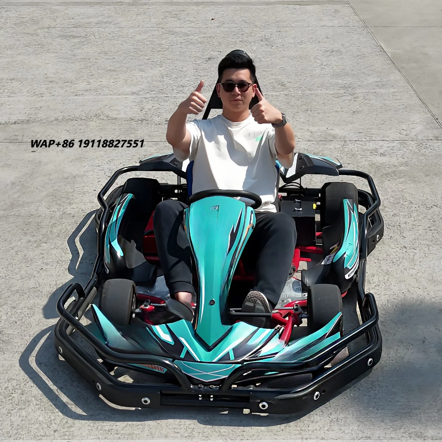 72V 45km/h Electric Go Karts Adult Teen Commercial Differential Motors Shaft Drive Drift Karting Car Rear Hydraulic Disc Brake