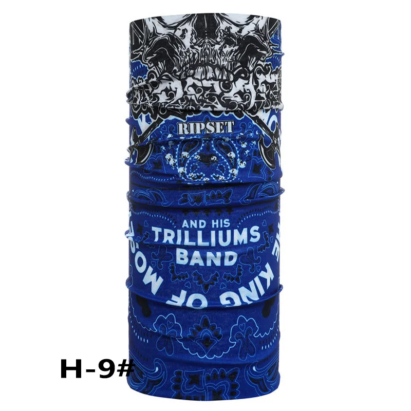 Skull Seamless Magic Bandana Buffs Camouflage Neck Paisley Headband Cycling Fishing Tube Face Men Women Scarf Clear Inventory