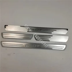 for Honda Pilot 2014 2015 2016 2017~2025 car Accessories Door sill scuff plates thresholds protector Stickers Welcome Pedal