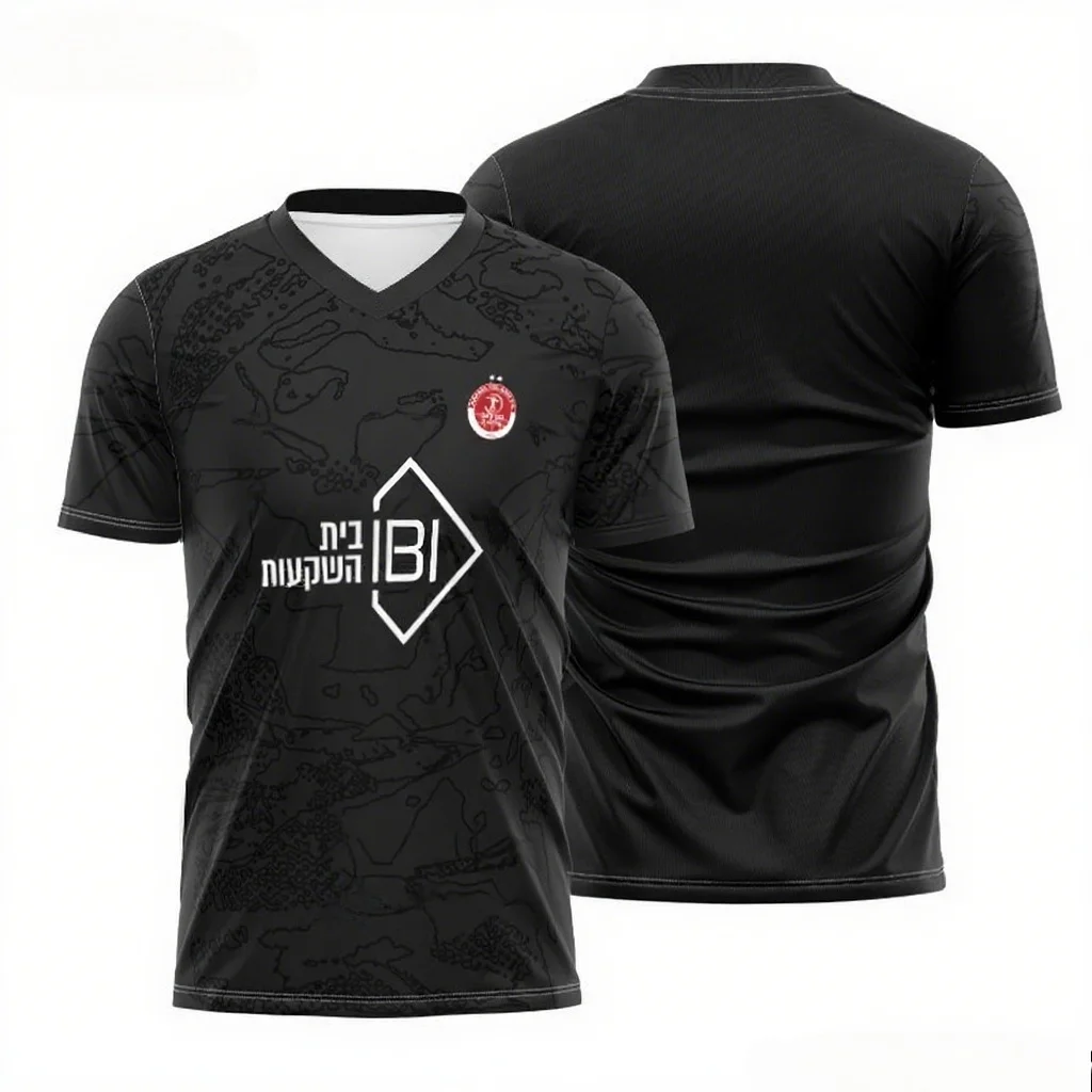 2026 Hapoel Tel Aviv FC Mode-Trikots mit Team-Emblemen, Sponsor-Logos und einzigartigen Designs für echte Fußballfans, Familien-Matching Y2k – Detail 8