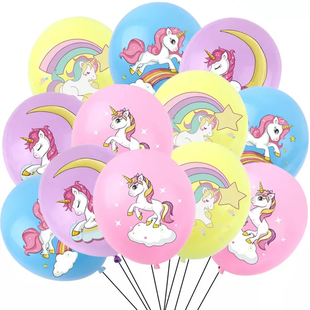 20 sztuk balony jednorożec zaopatrzenie firm balon lateksowy dla dzieci Cartoon zwierząt koń Float Globe Baby Shower dekoracje na imprezę urodzinową