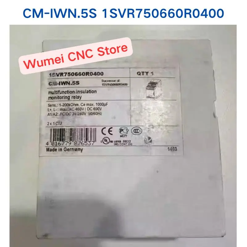 Brand New CM-IWN.5S Monitoring relay 1SVR750660R0400 If You Need Other Specifications, Please Consult