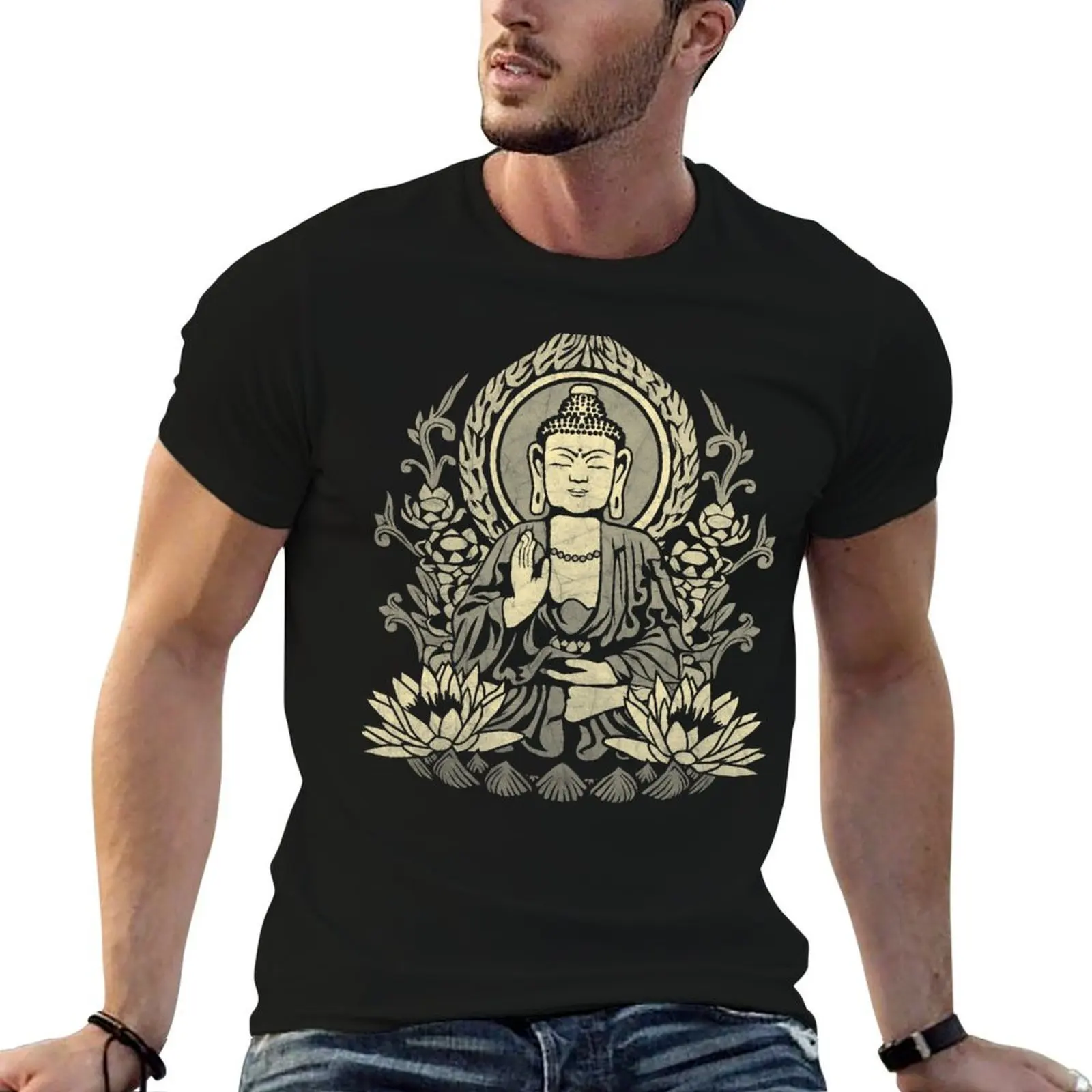 Siddhartha Gautama Buddha Yellow T-Shirt valentines clothes summer 2026 Men's t-shirts