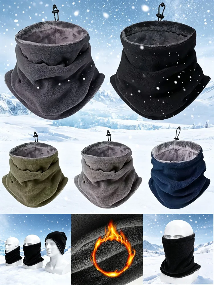 AliExpress NONE Winter MotorcycleWarm Mask Men Women Fleece Neck Outdoor Warmer Windproof Scarf Camping Hiking Balaclava Cycling Face Mask
