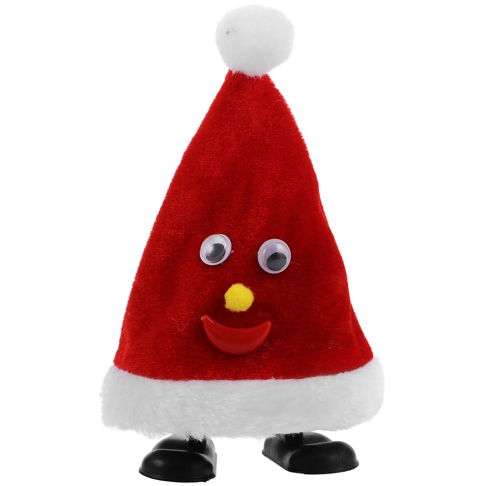 Sombrero eléctrico de Papá Noel para caminar, juguete divertido de recuerdo de fiesta de Navidad, juguete para niños, juguete de Navidad, relleno de medias novedoso, juguete para caminar