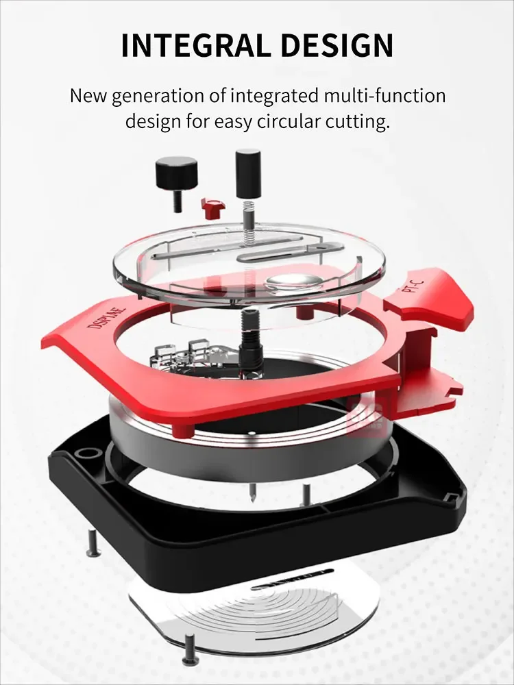 DSPIAE Model Making Tool PT-C Integrated Rounder Rubber Plate Cover Belt Cutting Pressure Adjustment