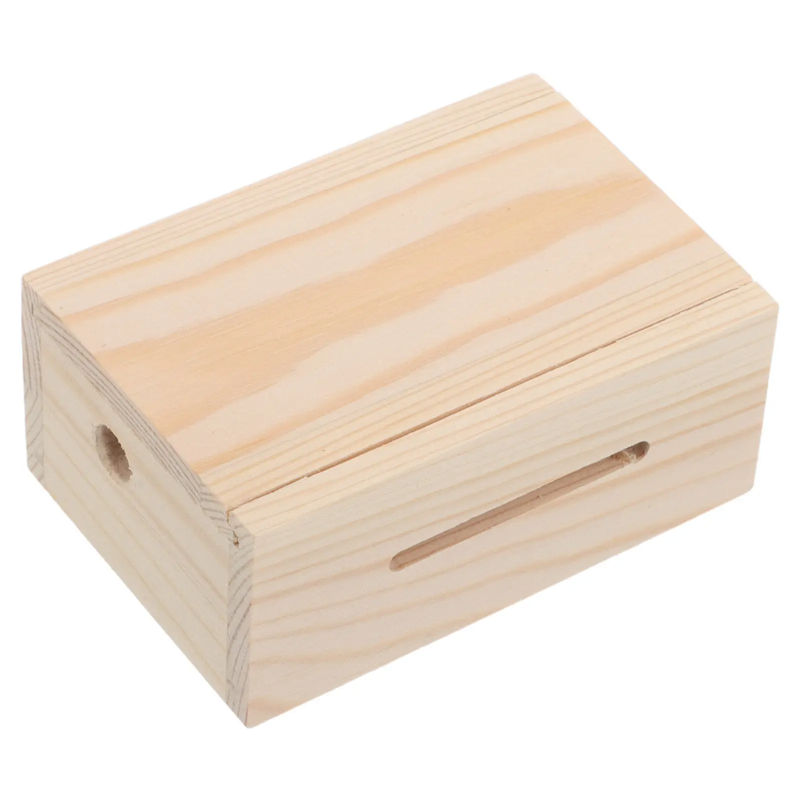 15 Note DIY Hand Crank Music Box Movement Box Vintage Carved Wood Winder Organizer Slide Lid Empty Case Jewelry Storage Craft