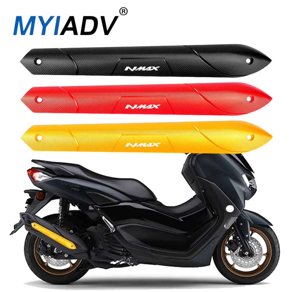 ヤマハ NMAX125 NMAX155 NMAX160 NMAX N-MAX TURBO/NEO NVX155 Aerox155 オートバイ用エキゾーストパイプトリムエッジストリップ装飾カバー