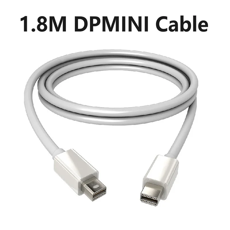 

1.8M Mini DP connection cable Mini DP to MiniDP Displayport 1080P male Cable adaptor For thunderbolt Macbook Mac Lenovo Dell