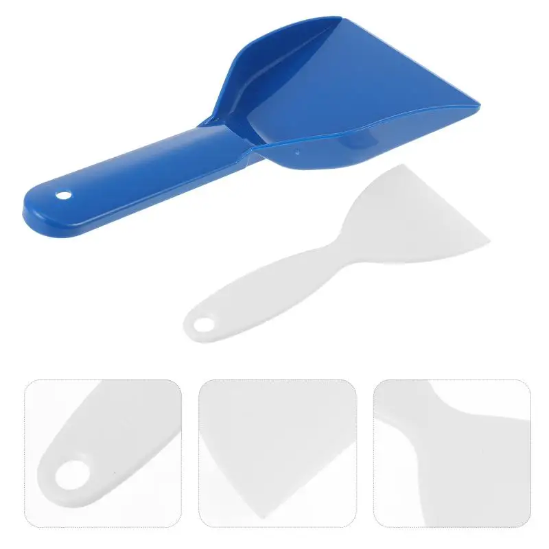 【1/2Pcs Refrigerator Freezer Shovel Durable Ice Scraper Frost Removal Clean Snow Blower Ice Removal Shovel Cleaning Tool】