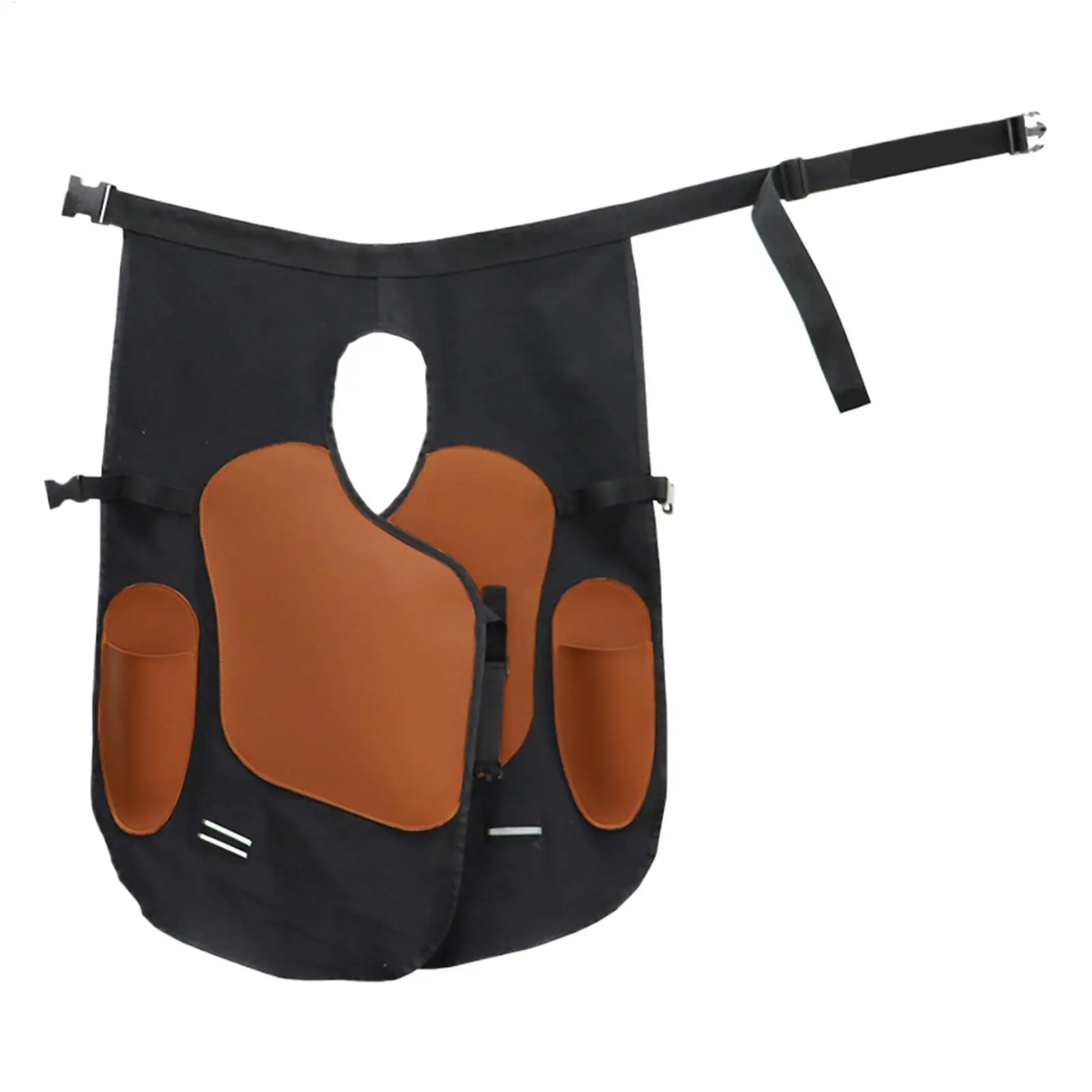Blacksmith Apron Pants Protective Clothes With Knee Brace Adjustable Shoulder Strap Artificial Leather Equine Care Farrier Apron