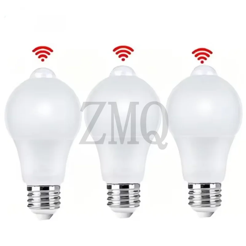 220V E27 PIR Motion Sensor Lamp 9W 12W 15W 18W 20W LED Bulb with Motion Sensor Infrared Radiation Motion Detector Security Light