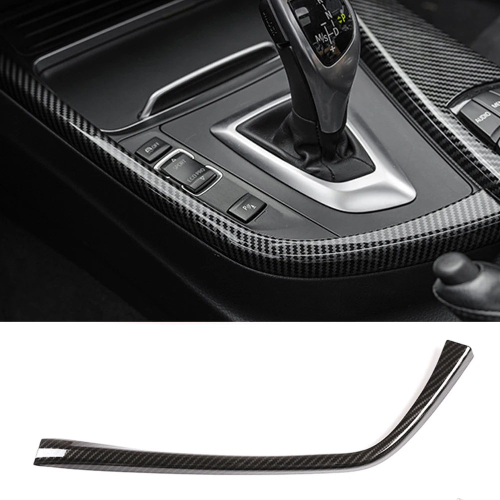 L-Shape Car Control Gear Shift Panel Decorative Strip Accessories For BMW 3 4 Series 3GT F30 F31 F32 F34 F36 320Li Car