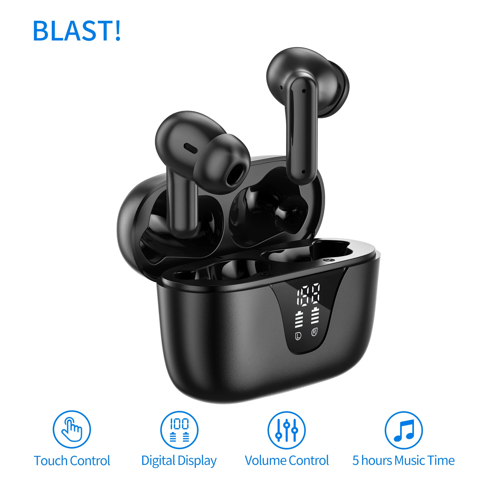 Original B BLAST! A1 headset TWS wireless sport Earphones 5 hours B BLAST! A1 Fit for Bluetooth-compatible V5.3 Earbuds