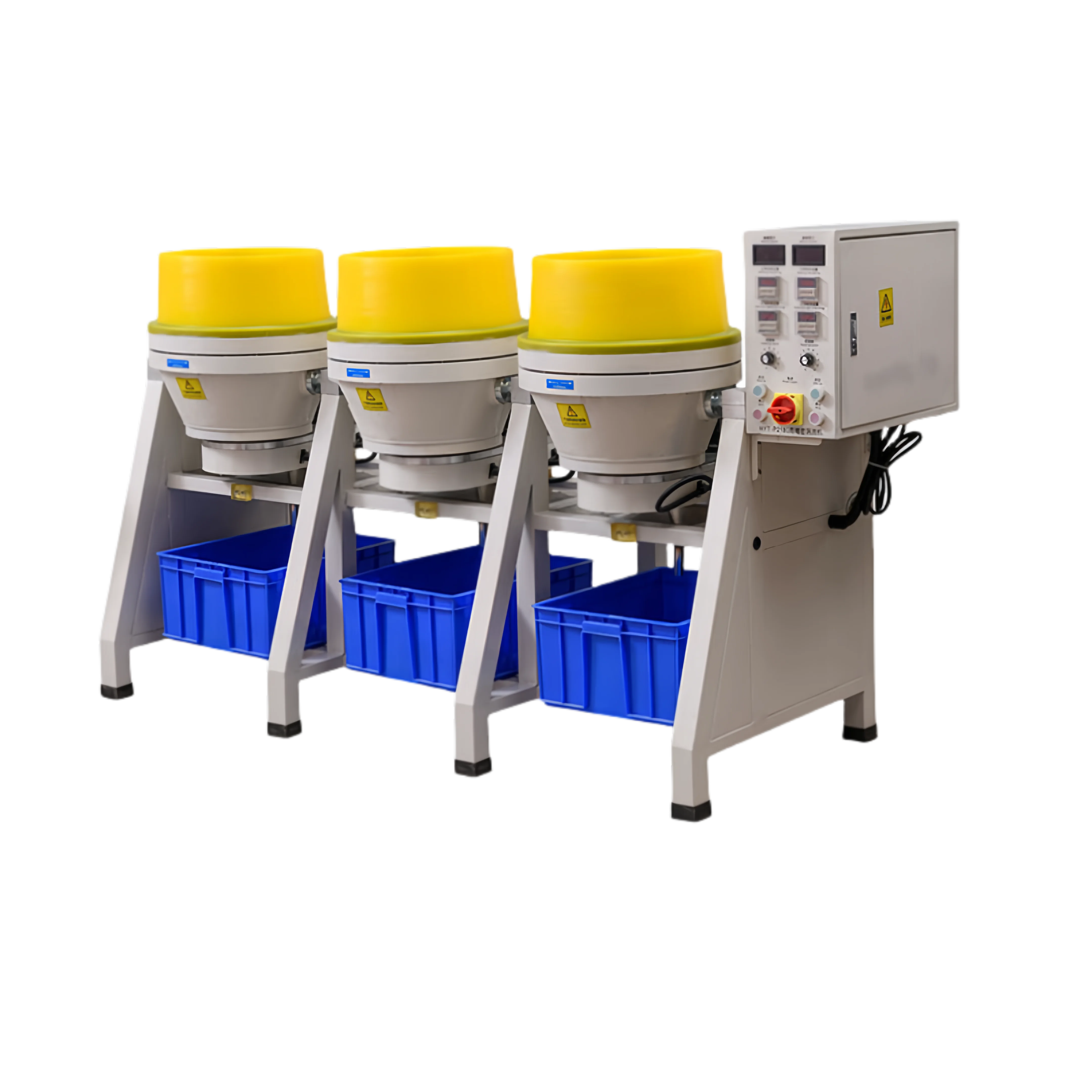 Wholesale 18L/36L Three Barrel Jewelry Stone Polishing Machine Centrifugal Disc Brightener For Rings Motor Bearing Core