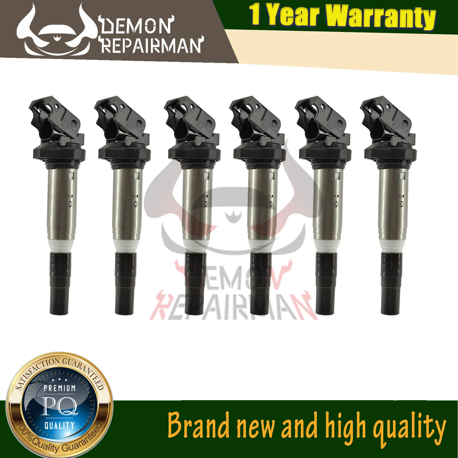 

1/6PCS Ignition Coil 12138616153 12137594596 For BMW E60 E61 F10 F18 F11 E39 PEUGEOT 308 SW I 1.6l 2007-2014 7 571 643 ZSE143