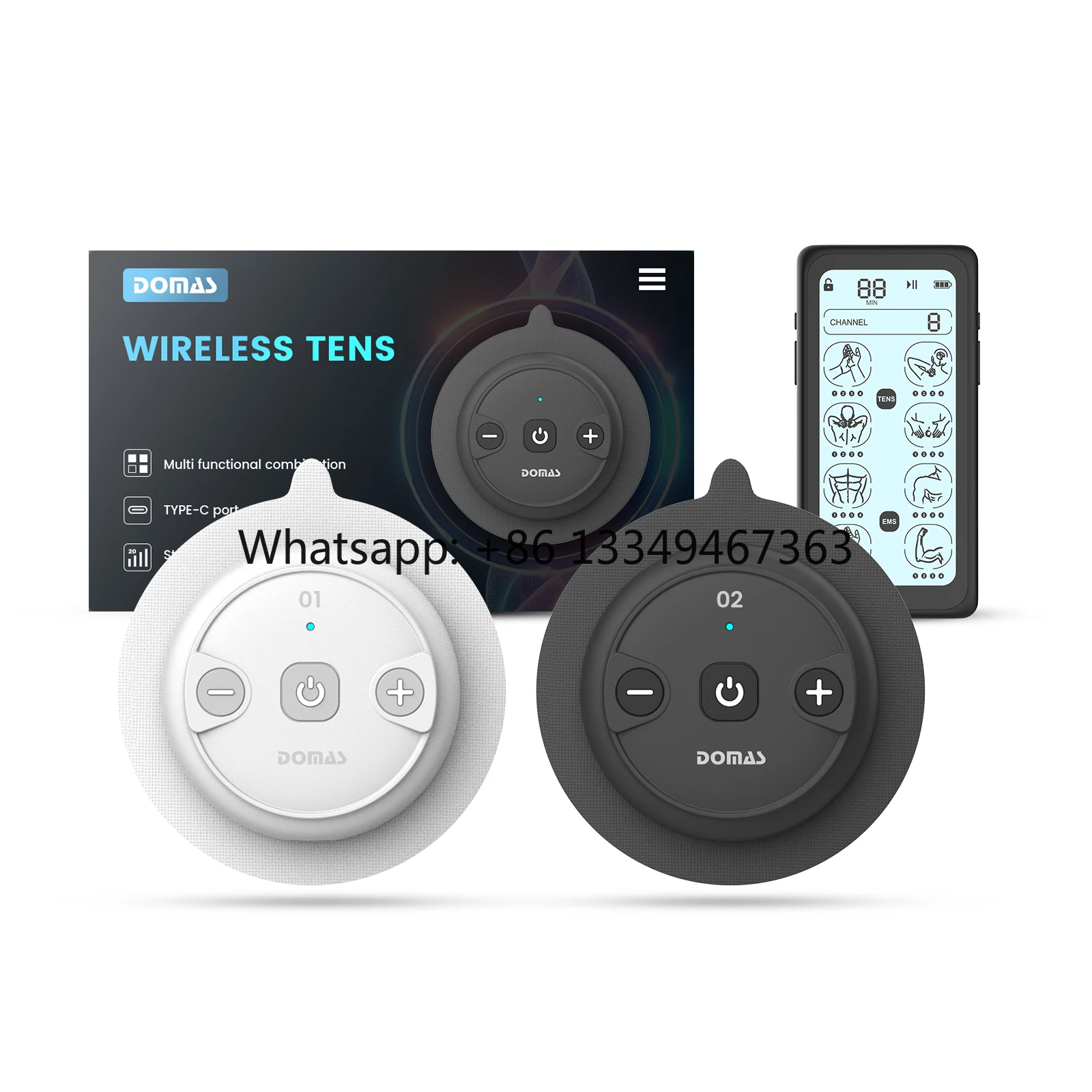

Medical Grade Wireless TENS Unit 26 Modes 25 Intensity Body Pain Relief Muscle Soreness Chronic Pain Relief Fitness