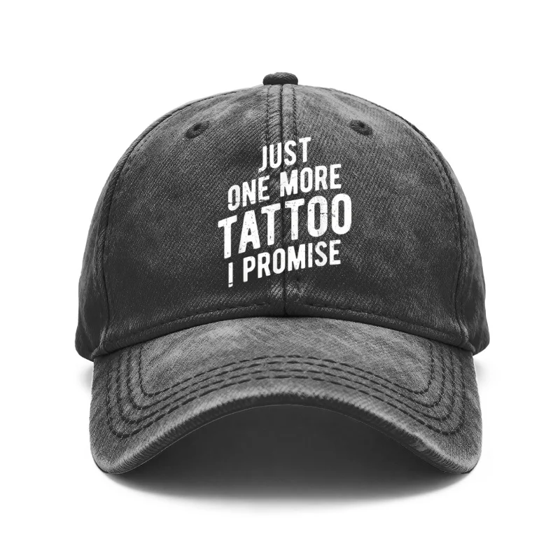 1 Vintage Washed Unisex Baseball Cap with a Design That Reads 