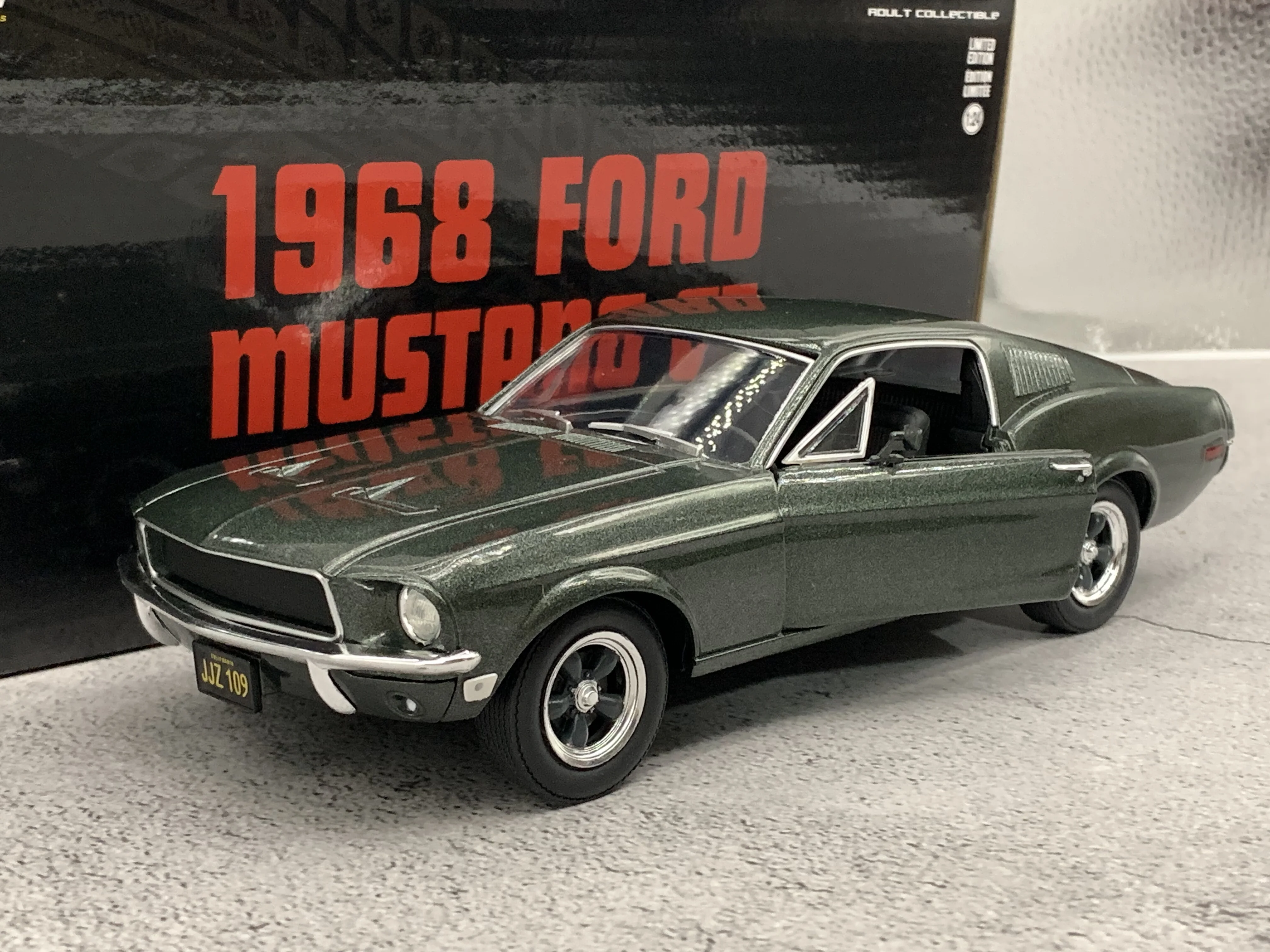 

1:24 scale alloy car model collection series including Cadillac, Ford Mustang, etc.